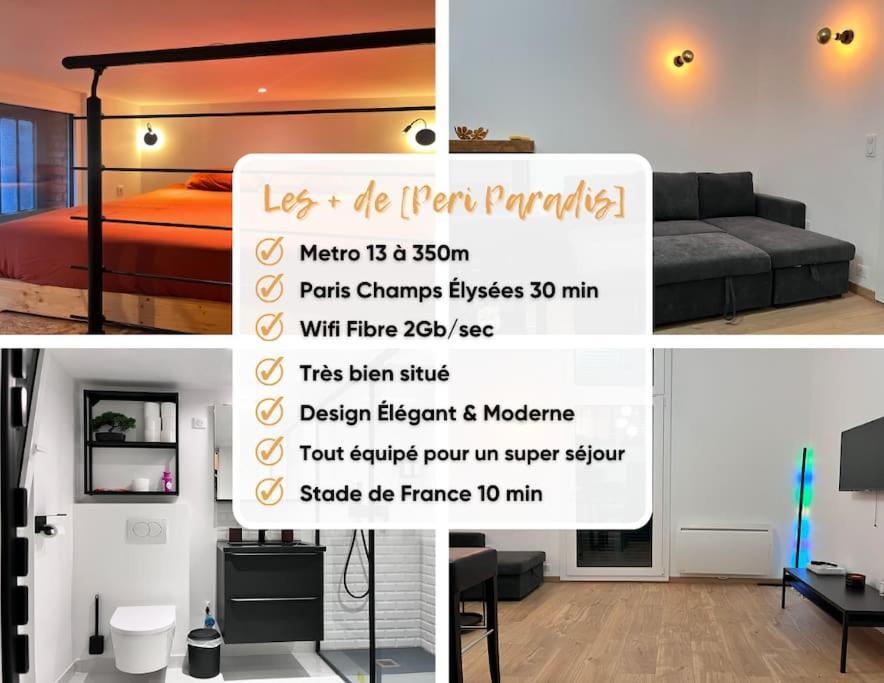 Appartement Indep Cosy Avec Jardin Saint-Denis (Seine-Saint-Denis) Exterior foto